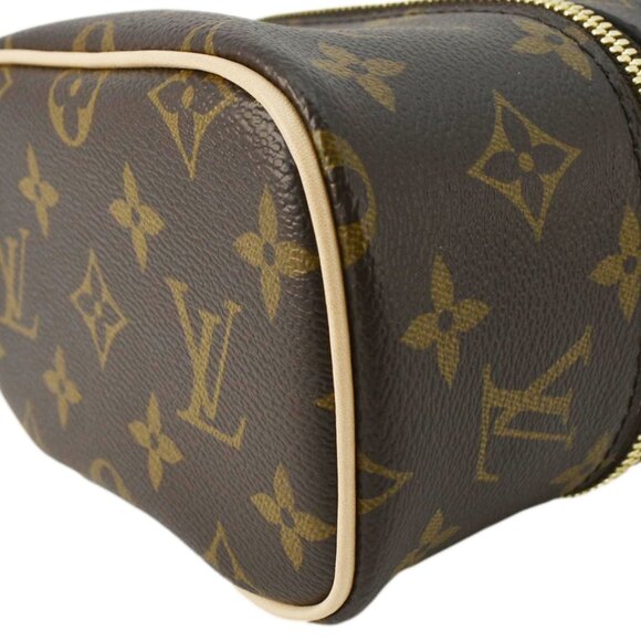 Louis Vuitton Nice Nano Monogram Canvas Toiletry Pouch Brown - Picture 10 of 16